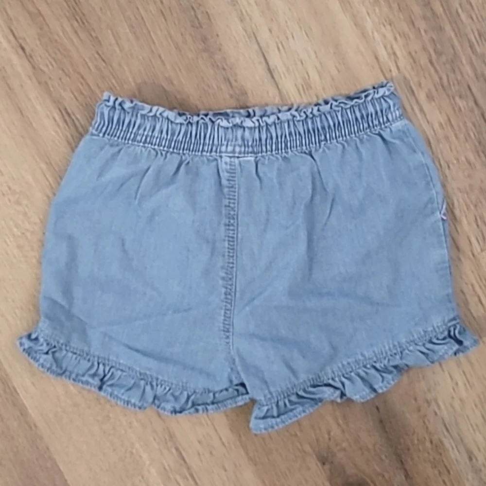 Baby Gap Blue Cotton Ruffled Drawstring Shorts 18-24m